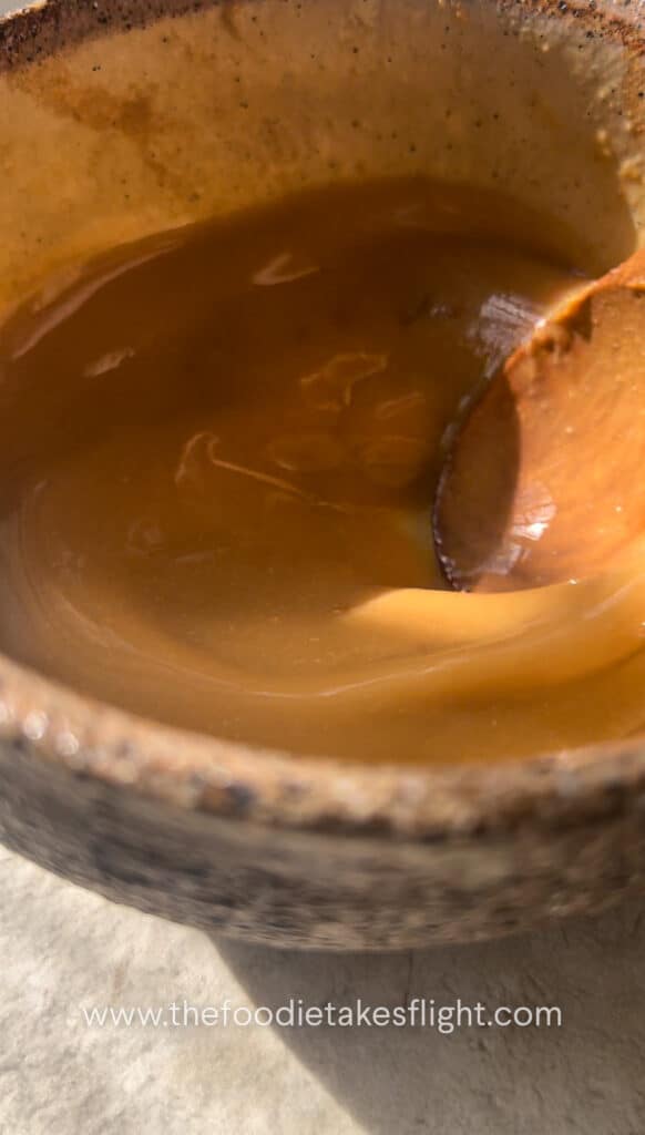 White miso paste with water
