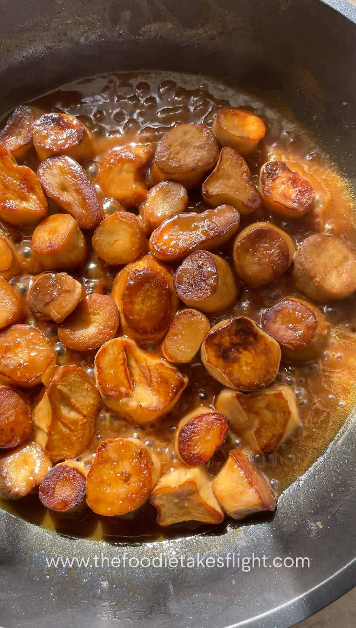 Miso Garlic King Oyster Mushrooms The Foodie Takes Flight