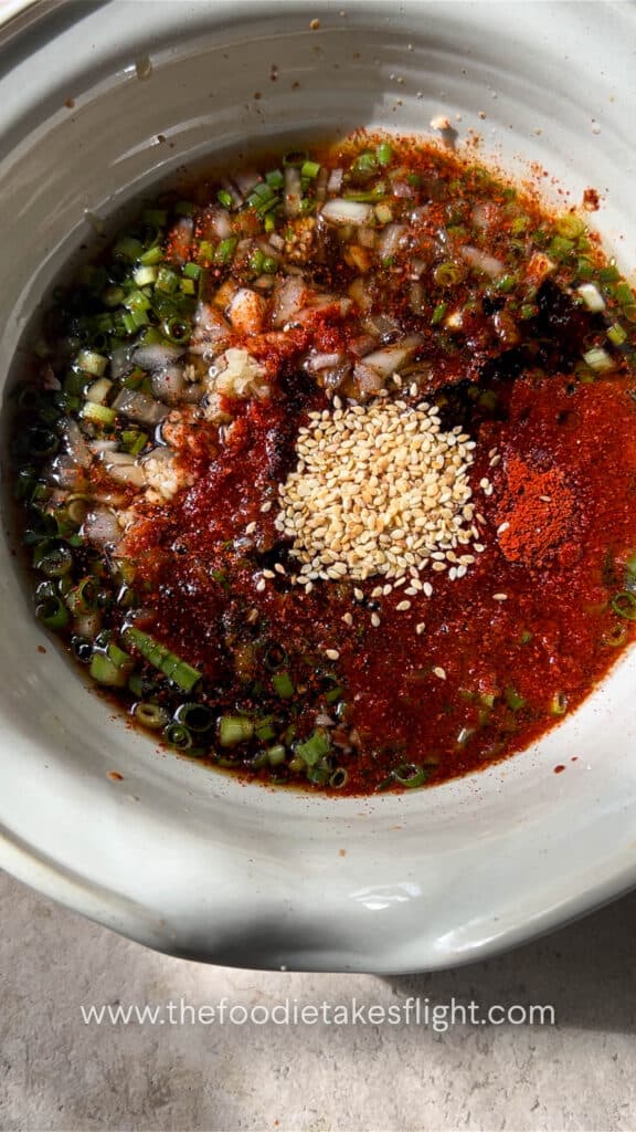 Korean Dipping Sauce ingredients