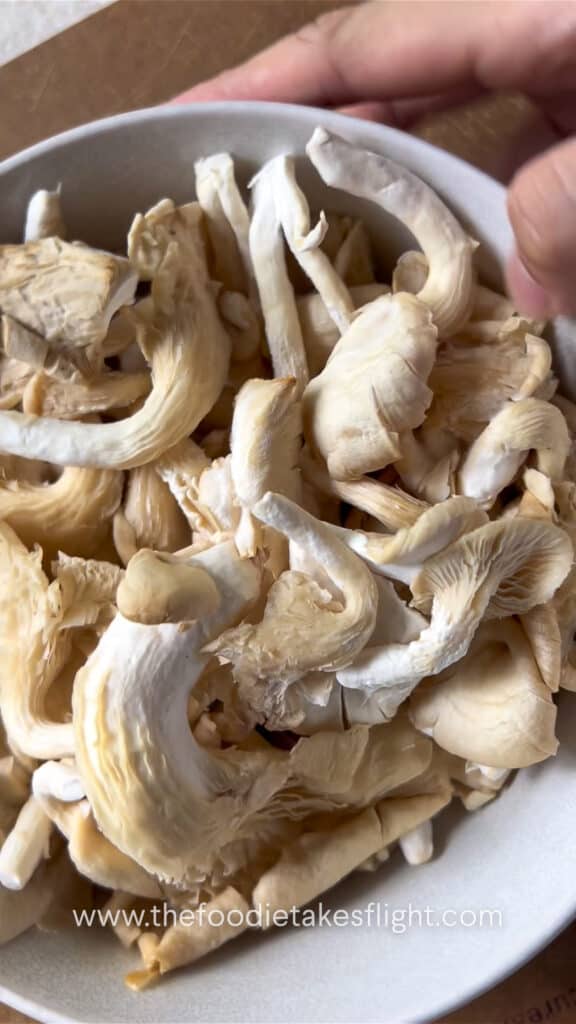 fresh oyster mushrooms