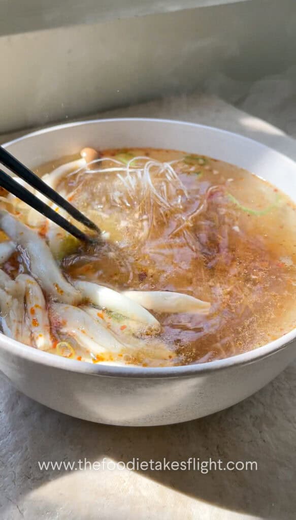 no cook noodle soup with vermicelli noodles or bean threads