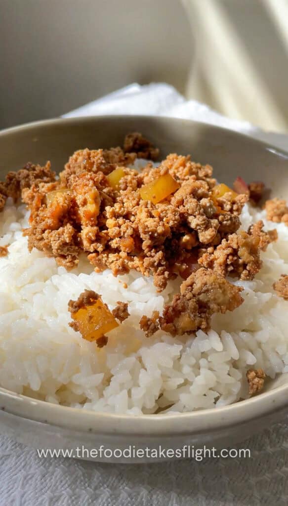 minced tofu adobo or filipino giniling recipe