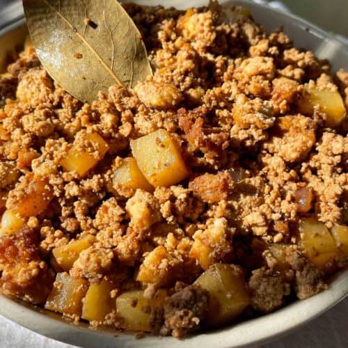 minced tofu adobo or filipino giniling recipe