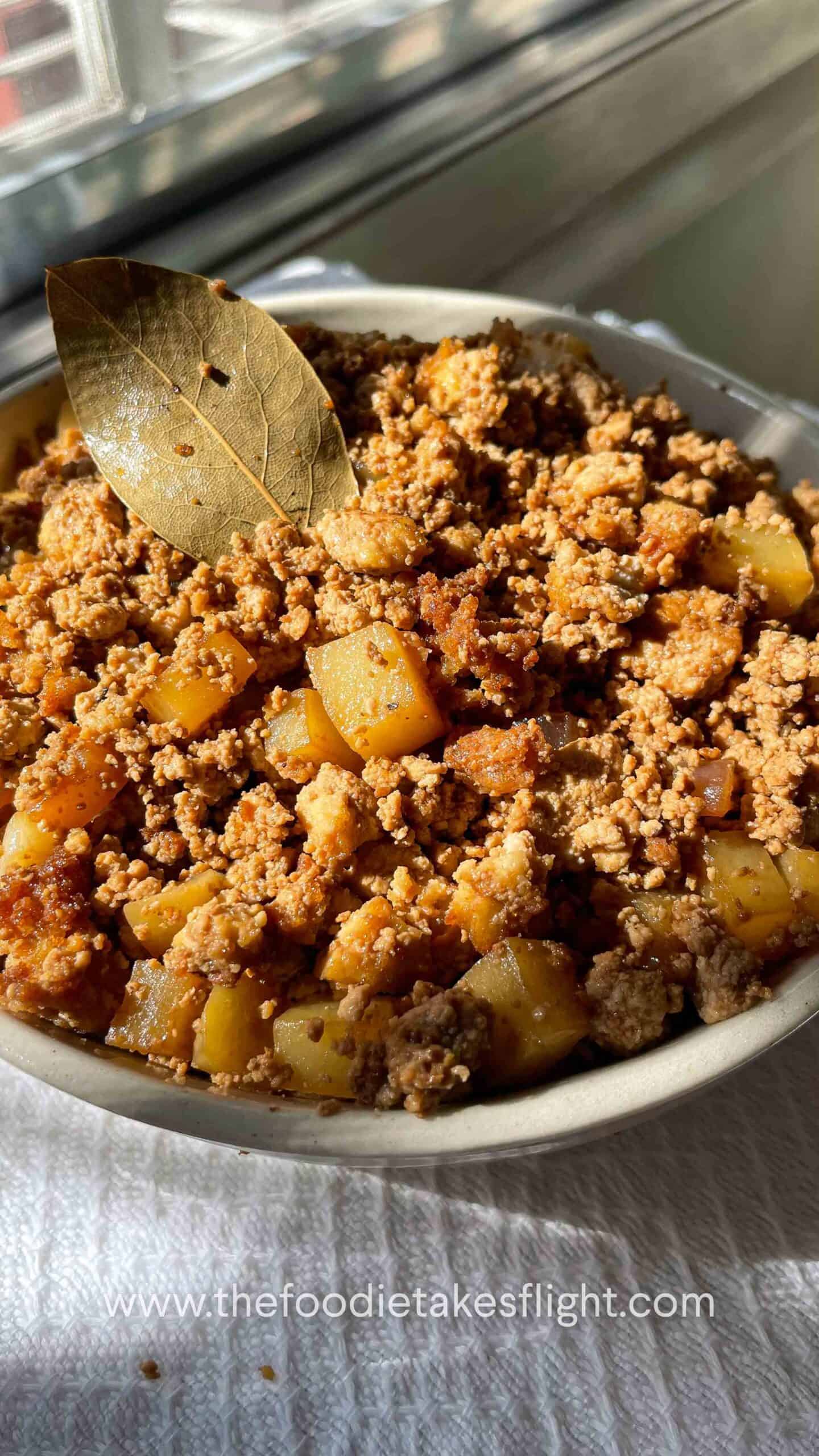 Minced Tofu Adobo (Adobong Giniling)-image