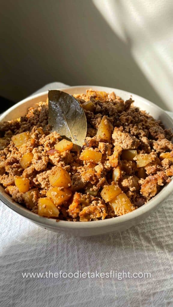 minced tofu adobo or filipino giniling recipe