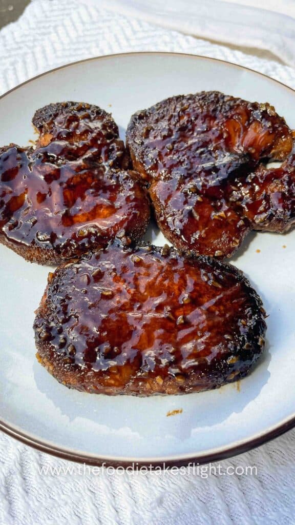 teriyaki lion's mane mushroom steak