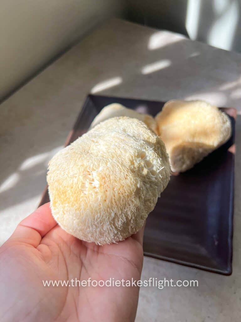 fresh lions mane mushrooms