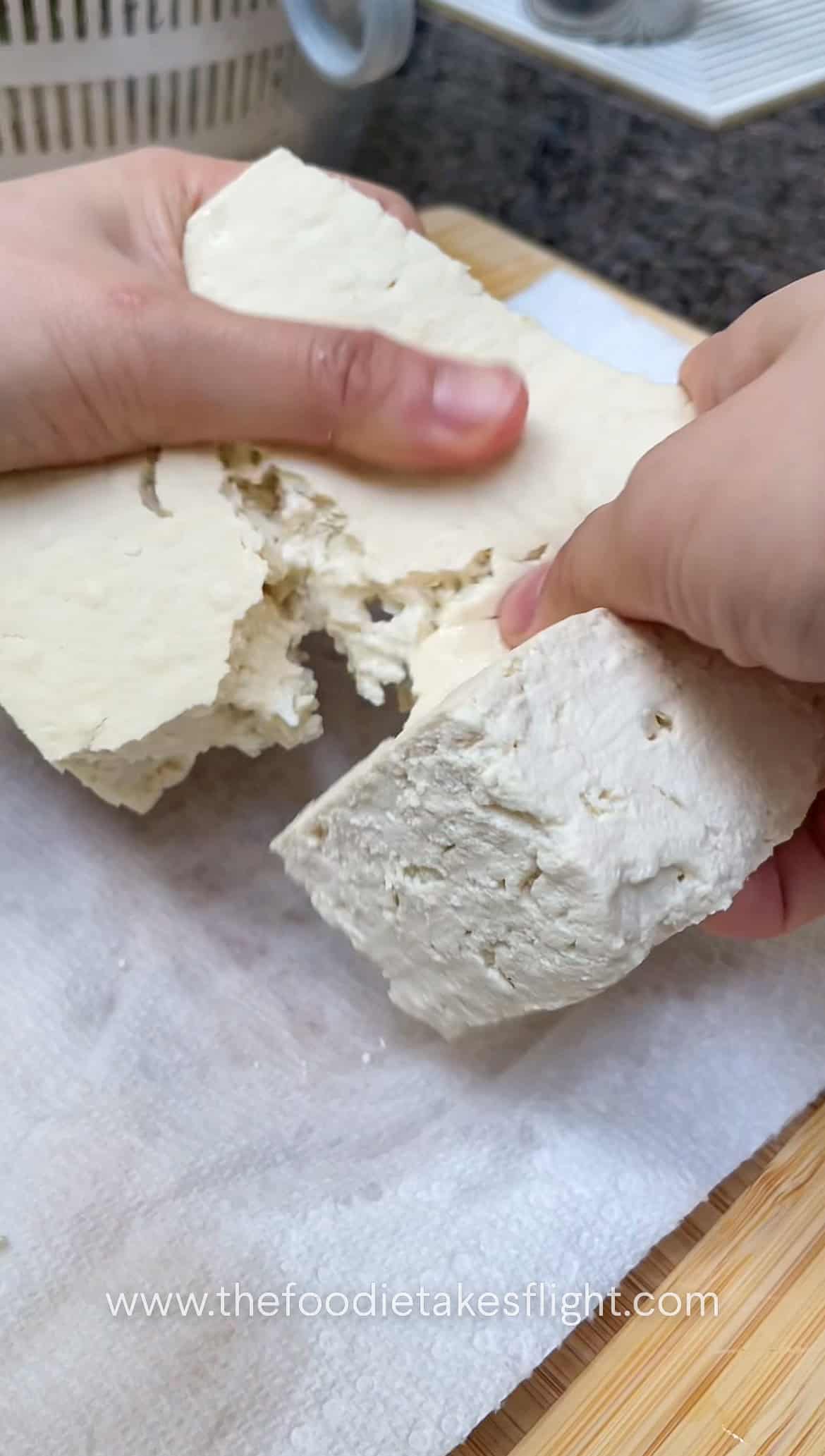 crumbling extra firm tofu