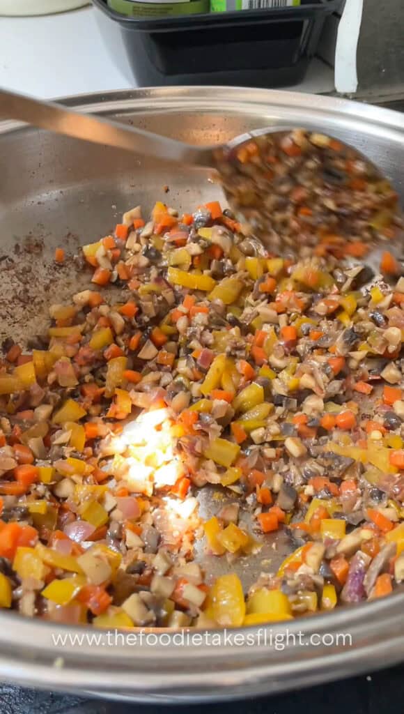 tofu and mushroom mince filling