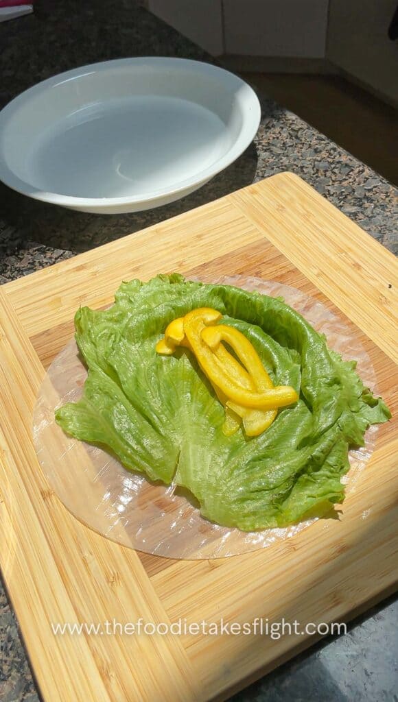 making rice paper rolls