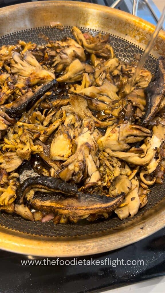 cooking mushroom adobo