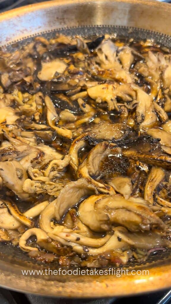 cooking mushroom adobo