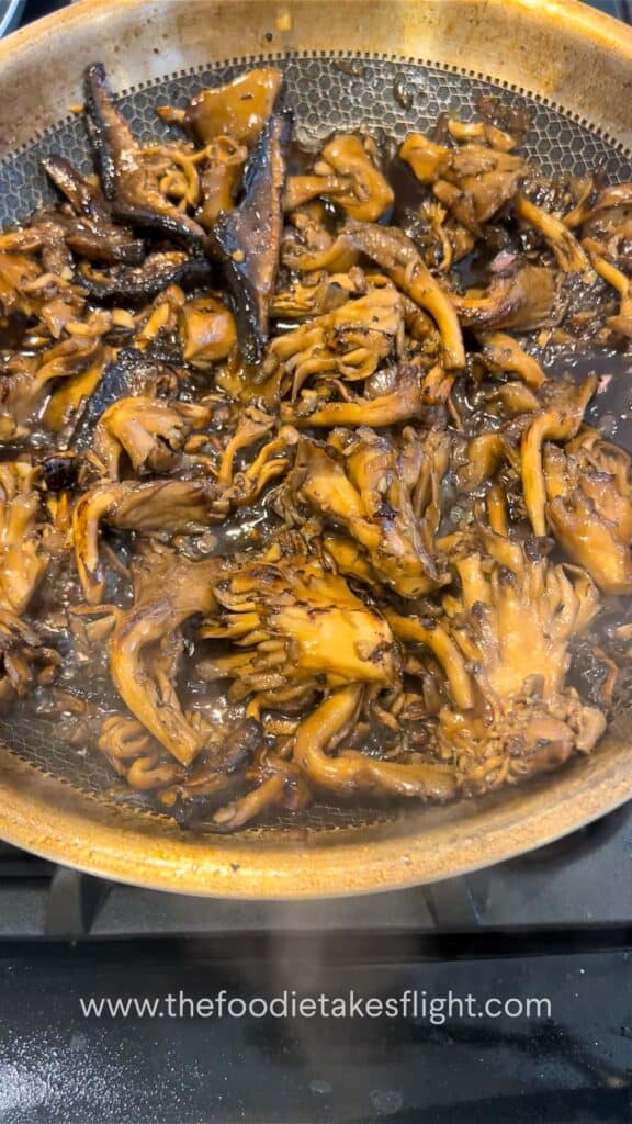 cooking mushroom adobo