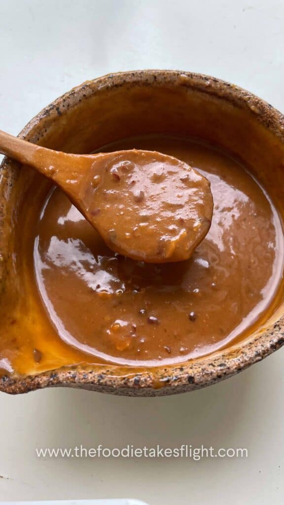peanut sauce for the lettuce wraps