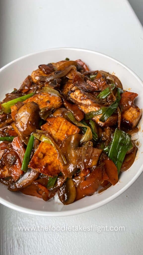tofu and vegetable stir-fry