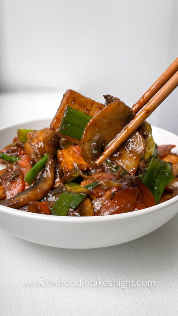 tofu and vegetable stir-fry