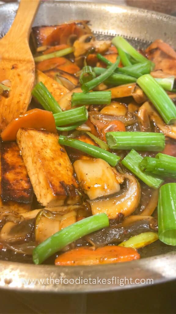 tofu and vegetable stir-fry