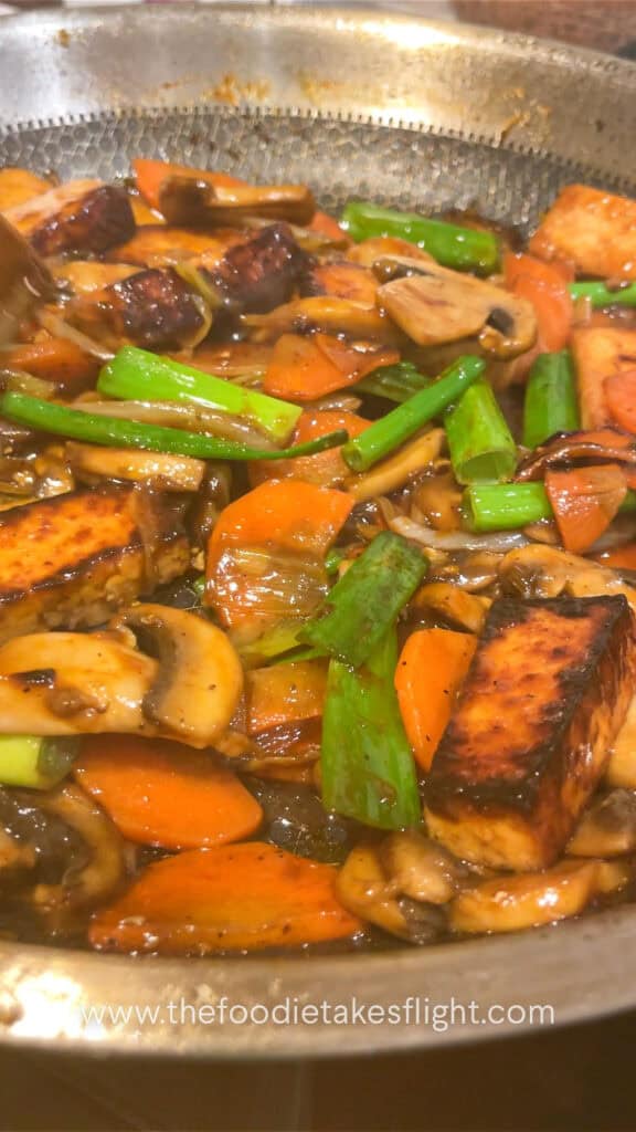 tofu and vegetable stir-fry