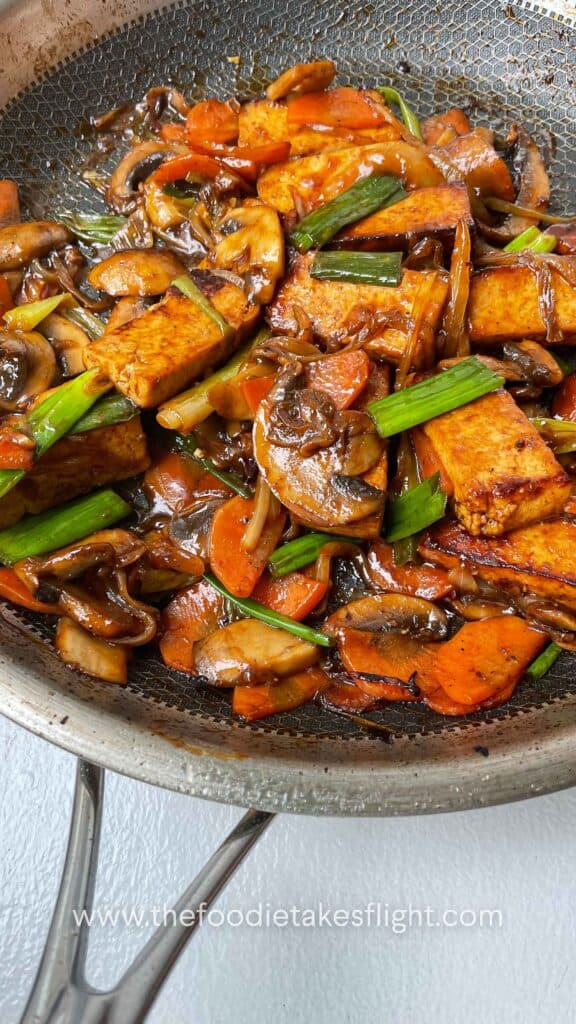 tofu and vegetable stir-fry
