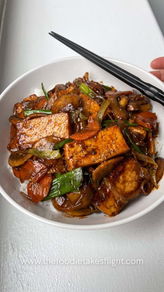 tofu and vegetable stir-fry