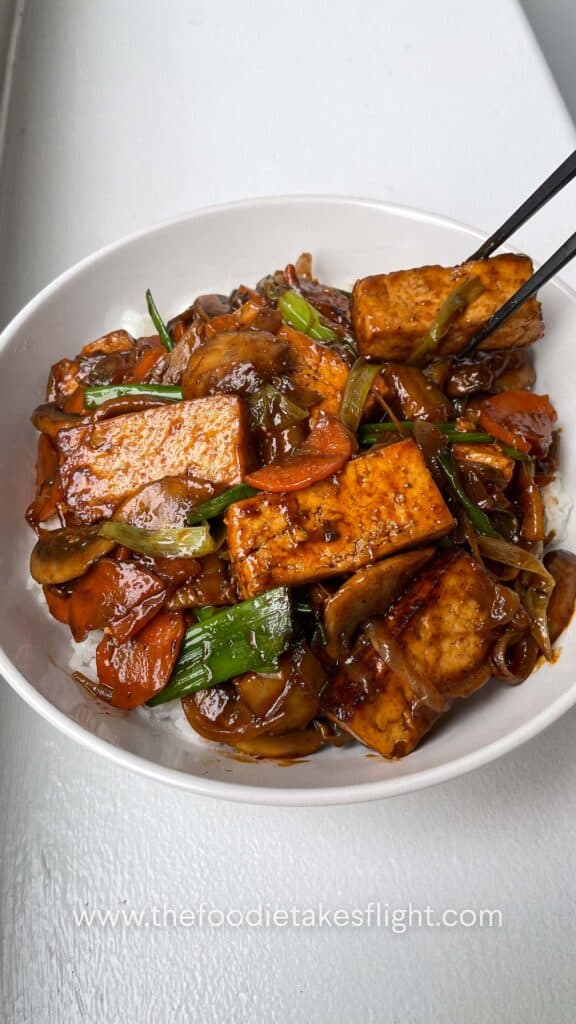 tofu and vegetable stir-fry