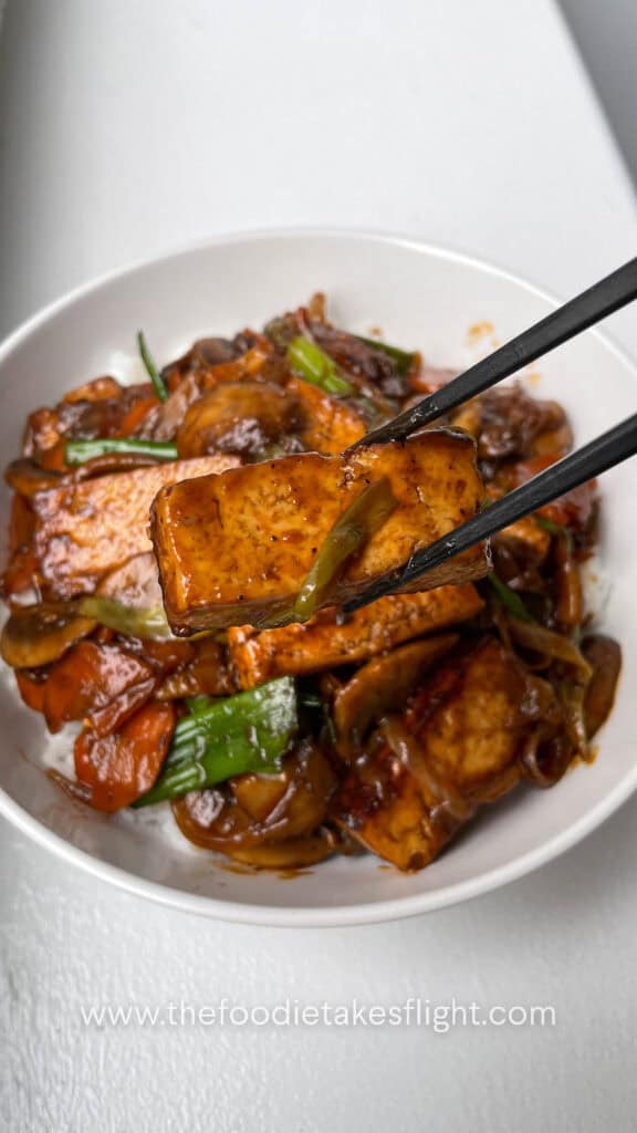 tofu and vegetable stir-fry