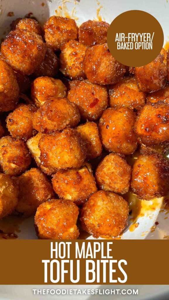 Hot Maple Tofu Bites Vegan Recipe