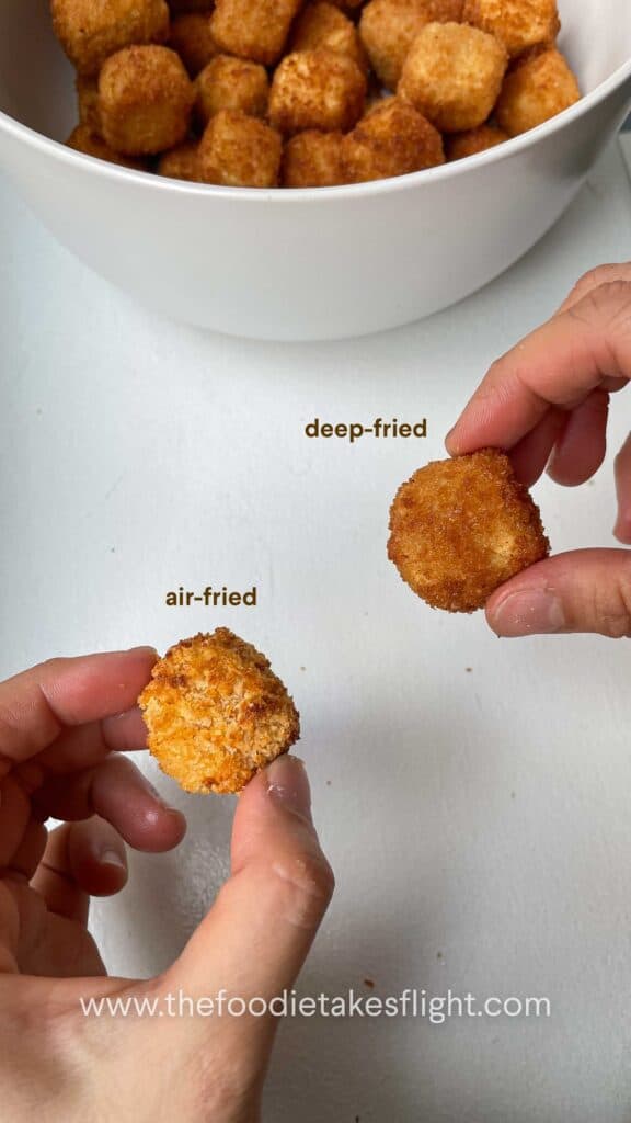 air fried tofu vs deep fried tofu bites