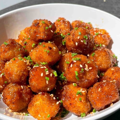 Hot Maple Tofu Bites Vegan Recipe