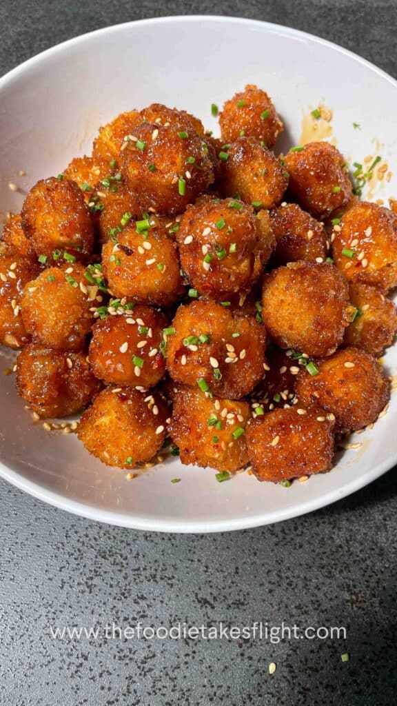 Hot Maple Tofu Bites Vegan Recipe