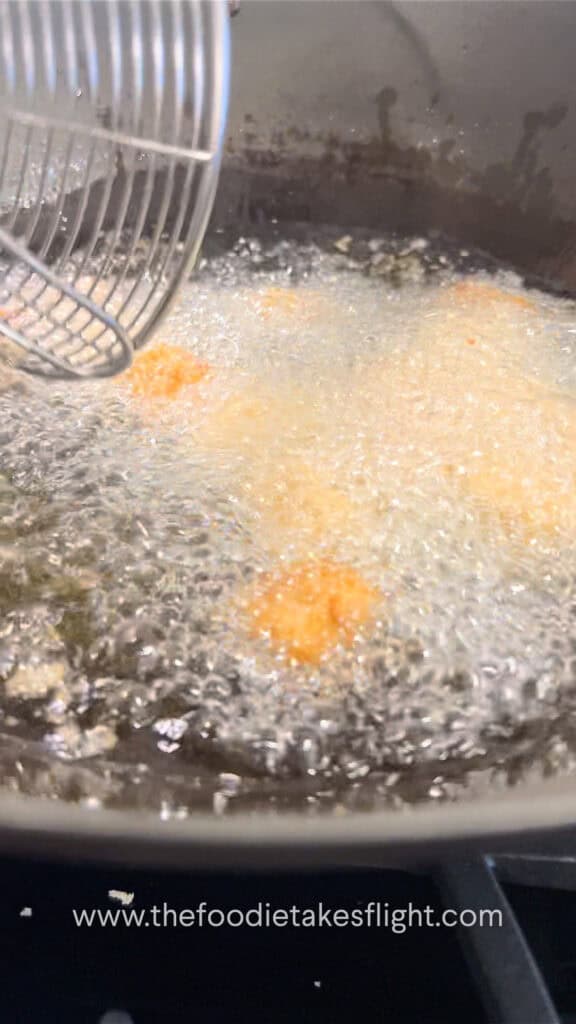 deep frying extra firm tofu bites