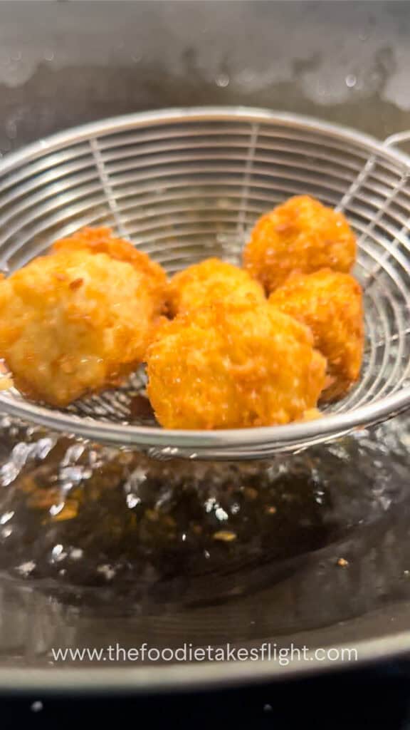 deep frying extra firm tofu bites