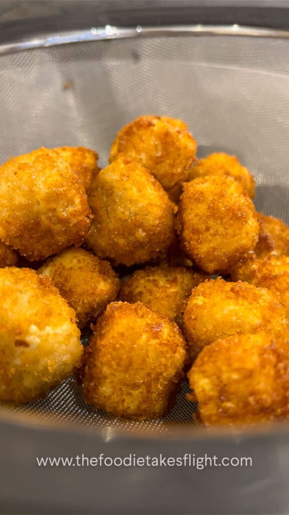 deep frying extra firm tofu bites