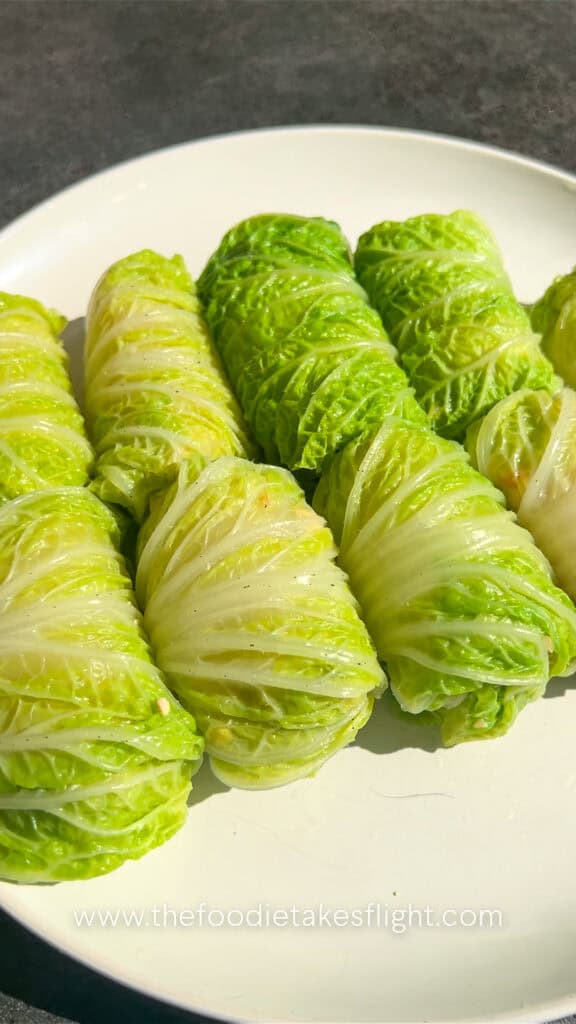 prepared cabbage rolls