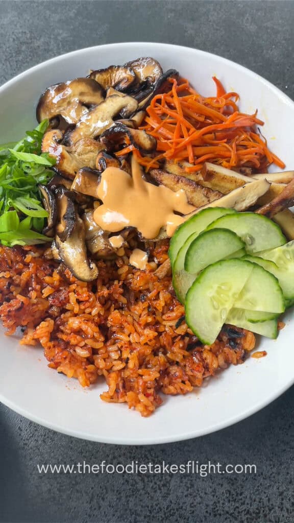 Crispy Kimchi Fried Rice Bowl