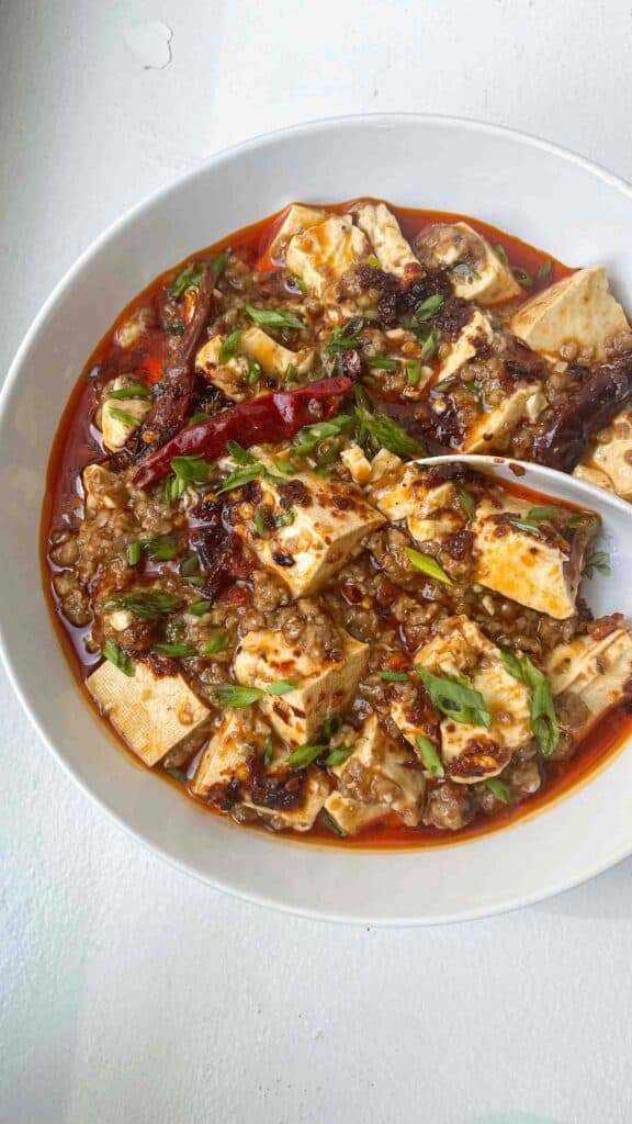 vegan mapo tofu