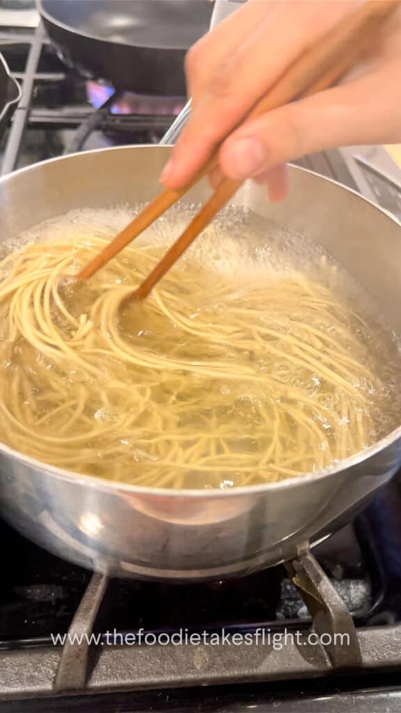 cooking ramen noodles