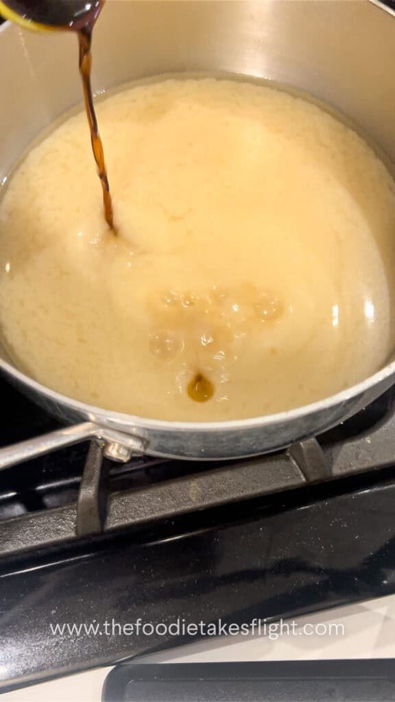 roasted garlic and miso broth