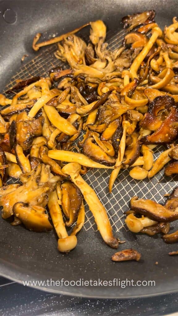 sautéed mushrooms and ginger