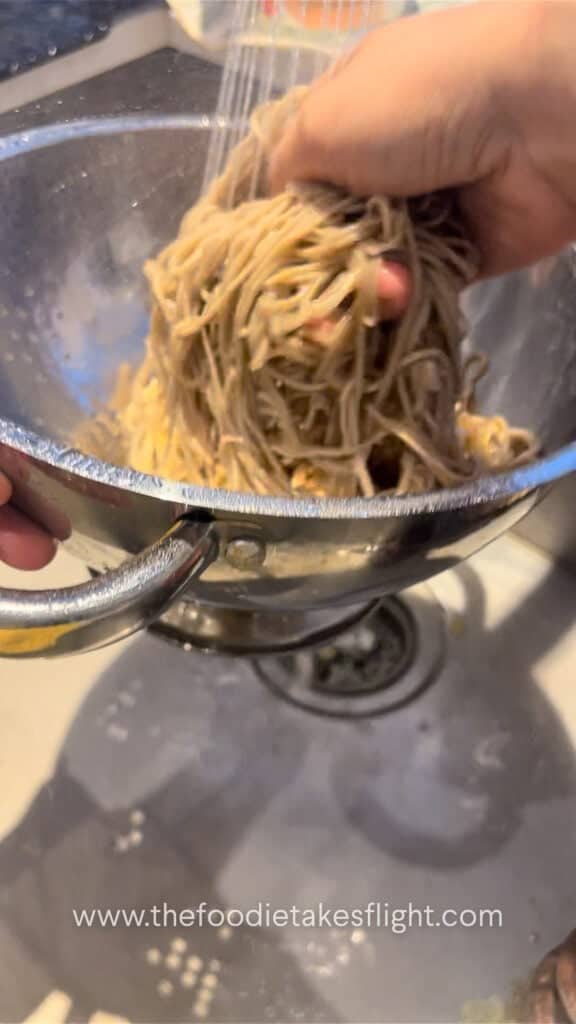 cooked buckwheat or soba noodles