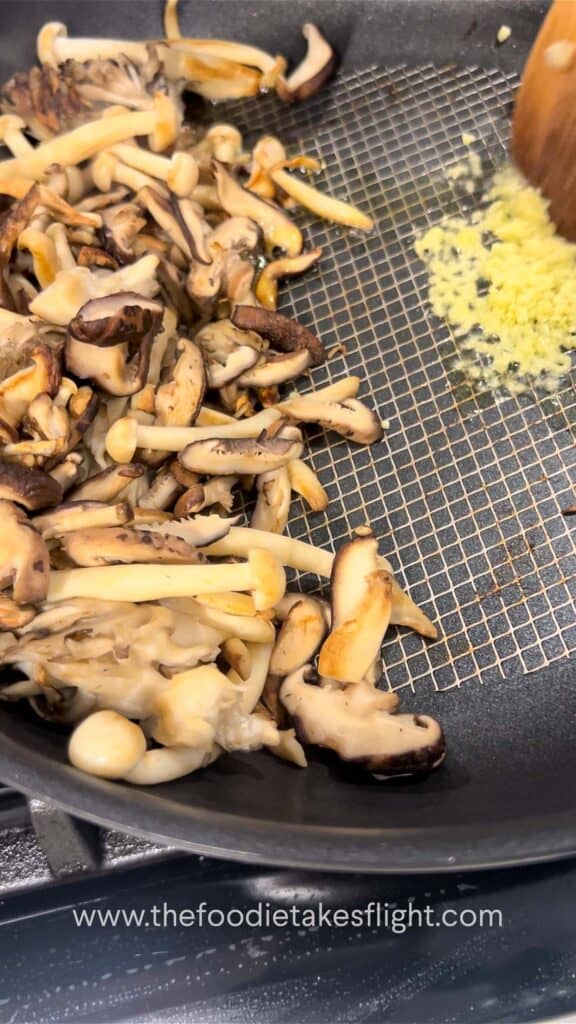 sautéed mushrooms and ginger