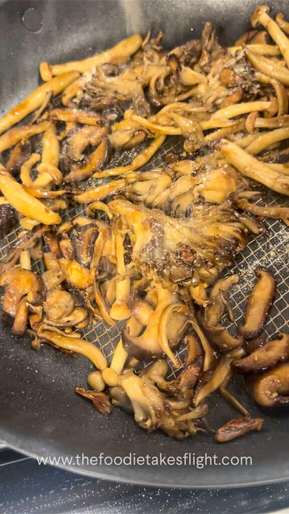 sautéed mushrooms and ginger