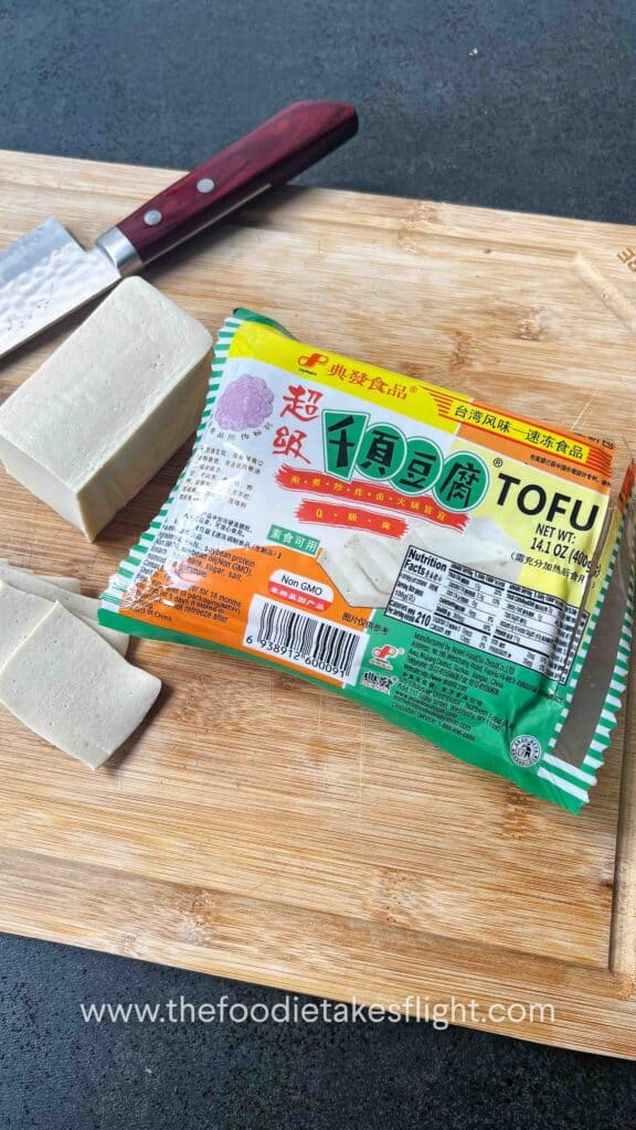sliced tofu