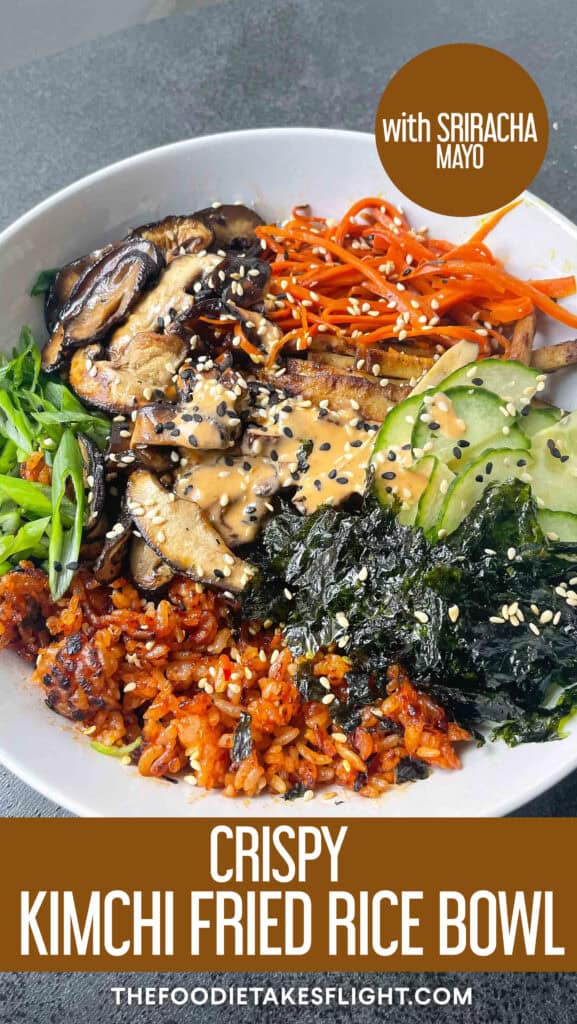 crispy kimchi rice bowl
