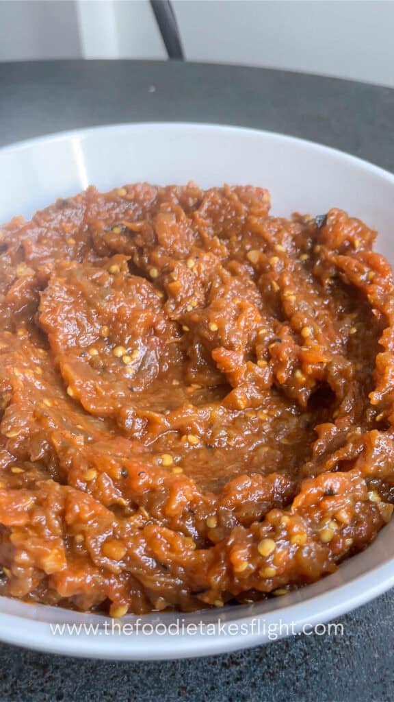 oasted eggplant and tomato dip vegan recipe