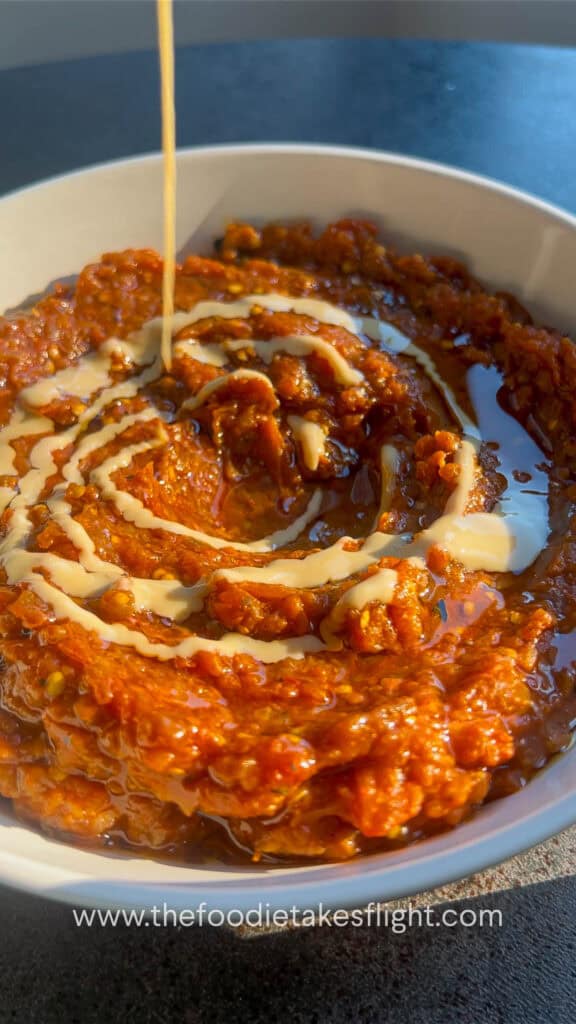 oasted eggplant and tomato dip vegan recipe