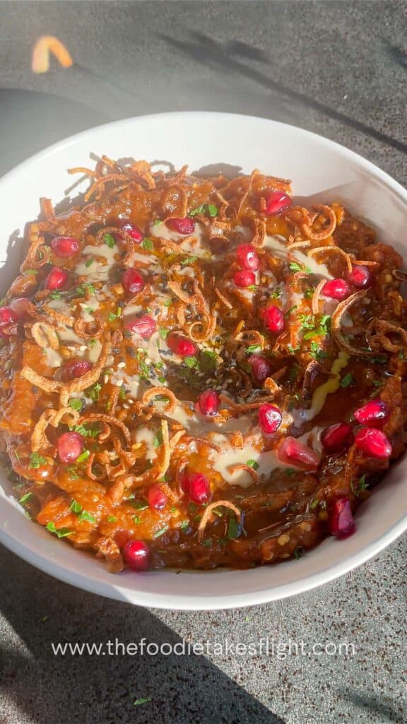 oasted eggplant and tomato dip vegan recipe