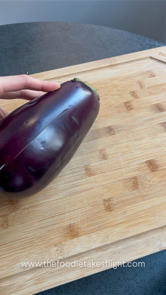 sliced eggplant