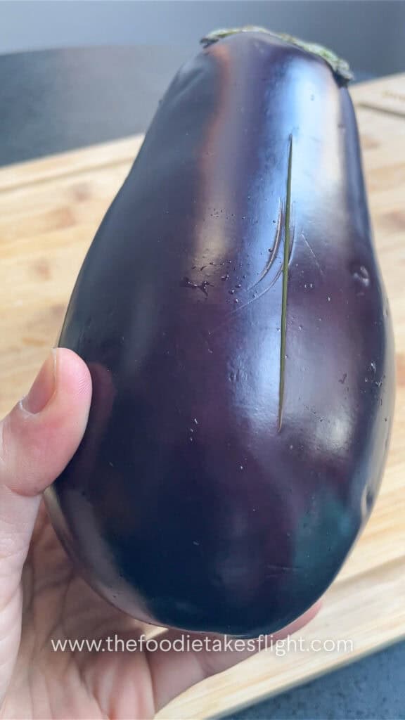 sliced eggplant