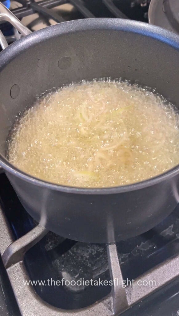 frying shallots